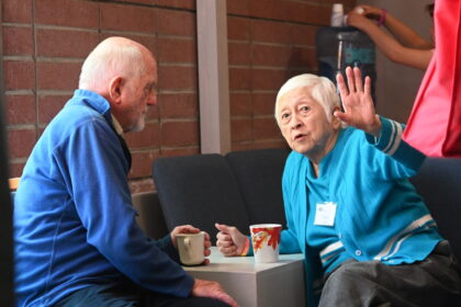 Guy and Mitzi at coffee hour